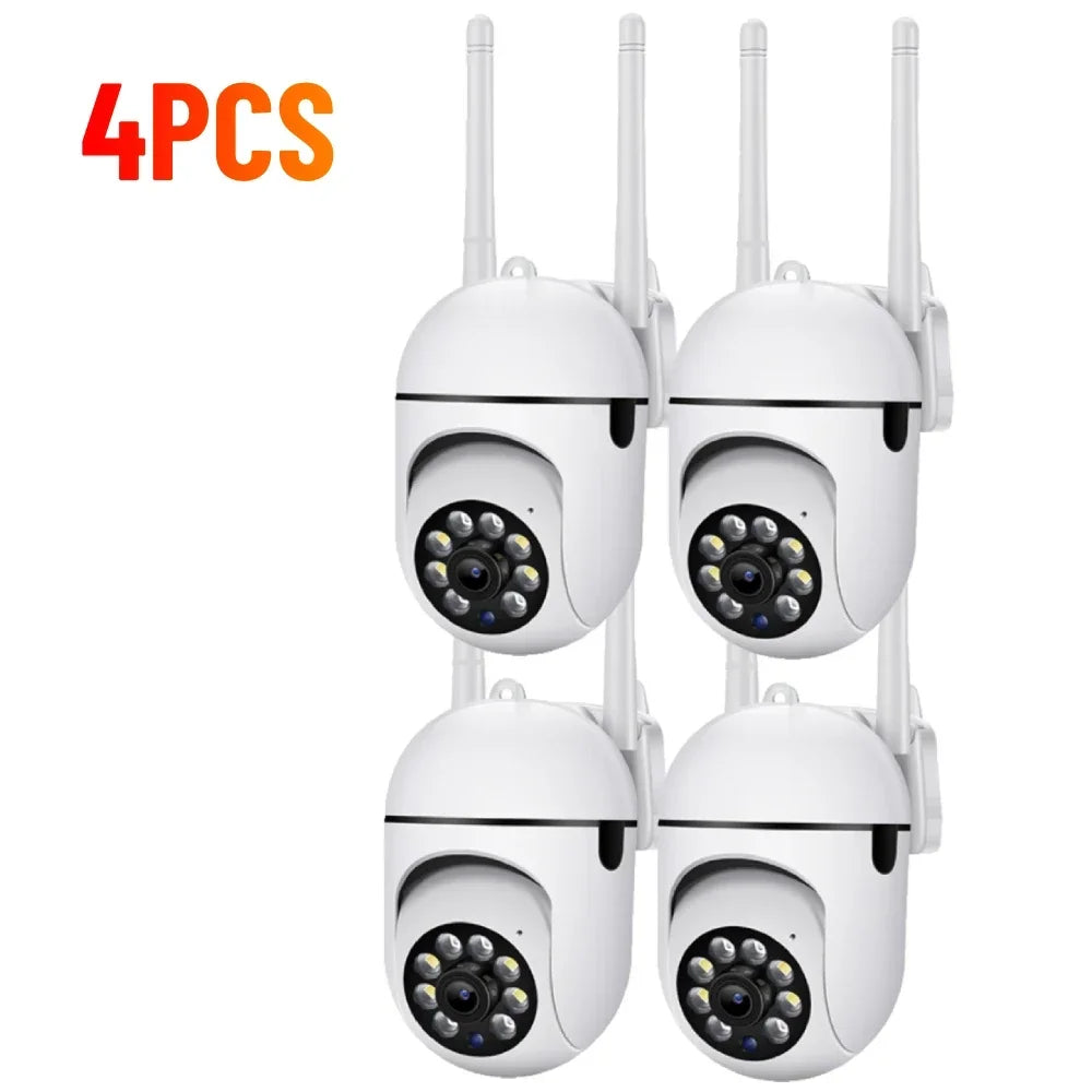 Telecamera 2.4G 1080P Wifi, videosorveglianza IP, monitor di protezione per esterni, zoom 4.0X, allarme a tracciamento wireless per la casa, impermeabile