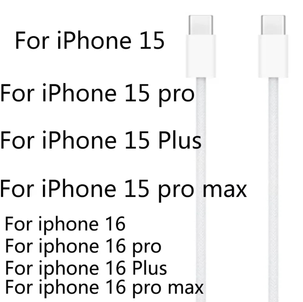 Adattatore di Alimentazione USB-C Originale da 20W per iPhone 16 15 14 13 Mini Pro Max, Caricabatterie rapido Type C per Apple, Cavo per iPhone X 11 12 Plus.