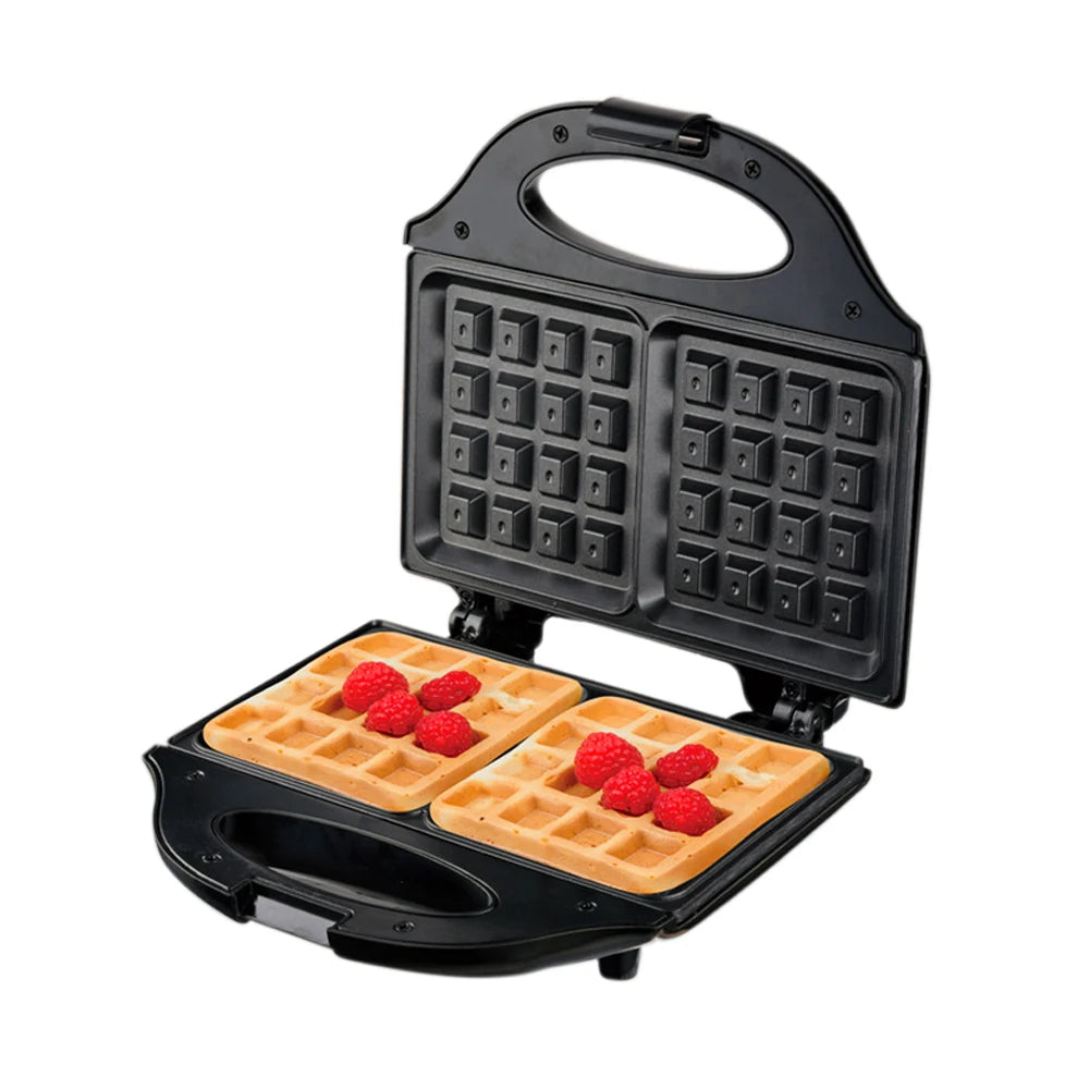 Macchina per Waffle Elettrica Professionale, Elettrodomestico da Cucina Multifunzionale, Macchina per Waffle da Colazione, Piastra in Ferro Antiaderente