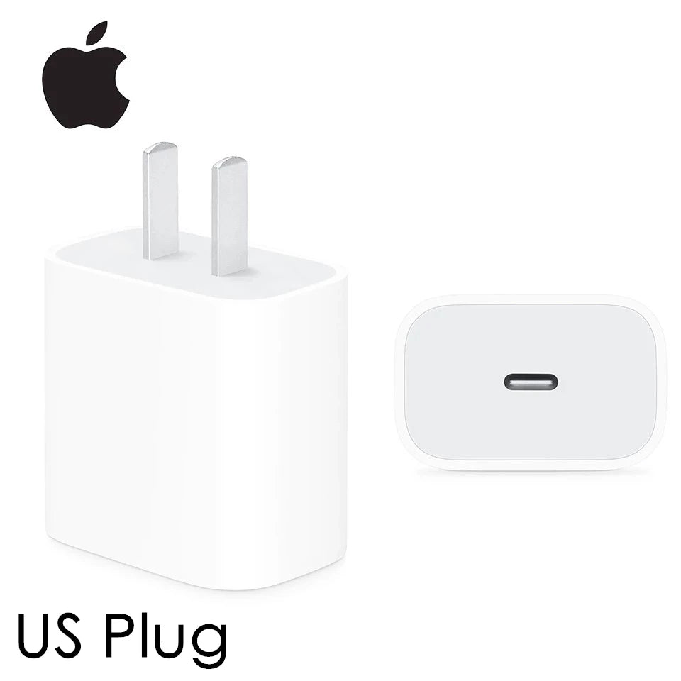 Adattatore di Alimentazione USB-C Originale da 20W per iPhone 16 15 14 13 Mini Pro Max, Caricabatterie rapido Type C per Apple, Cavo per iPhone X 11 12 Plus.