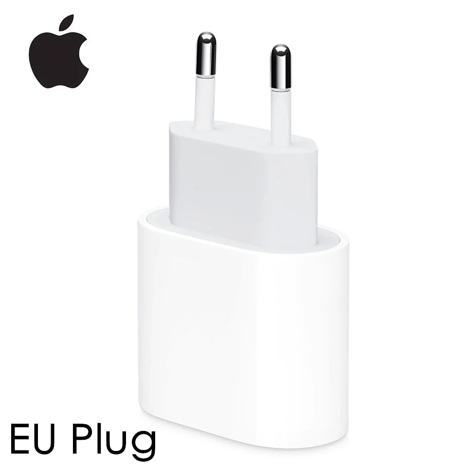 Adattatore di Alimentazione USB-C Originale da 20W per iPhone 16 15 14 13 Mini Pro Max, Caricabatterie rapido Type C per Apple, Cavo per iPhone X 11 12 Plus.