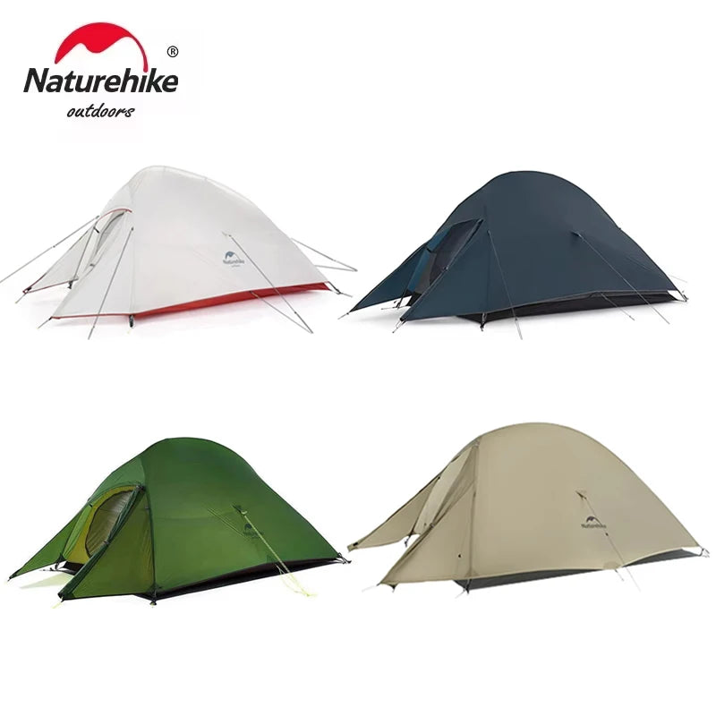 Tenda da campeggio Naturehike Cloud Up per 1, 2, 3 persone, tenda ultraleggera impermeabile, tende da trekking, rifugio per escursioni e campeggio, tenda da viaggio