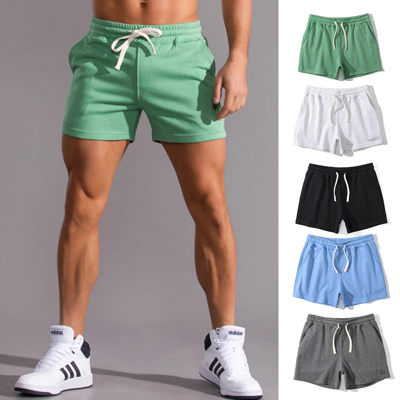 Pantaloncini casual estivi da uomo, traspiranti, 100% cotone, pantaloncini da spiaggia, comodi, per fitness e basket, pantaloni corti sportivi, bermuda da uomo.