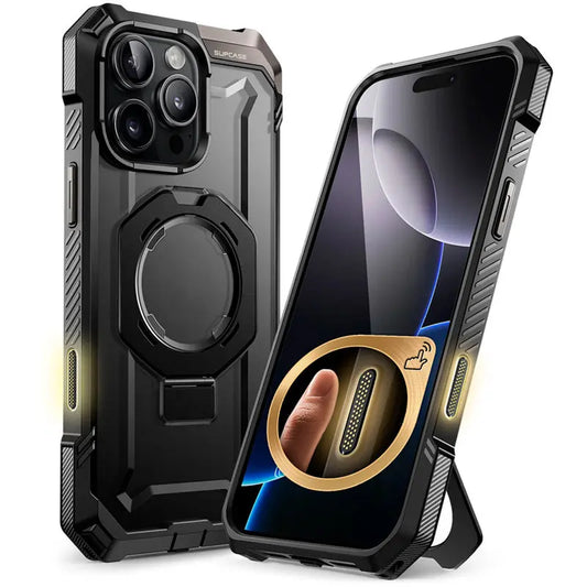 Custodia per iPhone 16 Pro Max con pulsante di controllo fotocamera SUPCASE UB Grip, custodia robusta e resistente, magnetica, con supporto.