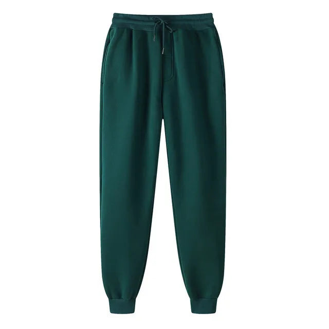 Pantaloni da jogging in pile senza stampa, pantaloni da corsa per uomo, pantaloni sportivi bianchi da uomo, pantaloni all'ingrosso per uomo, pantalones de hombre.