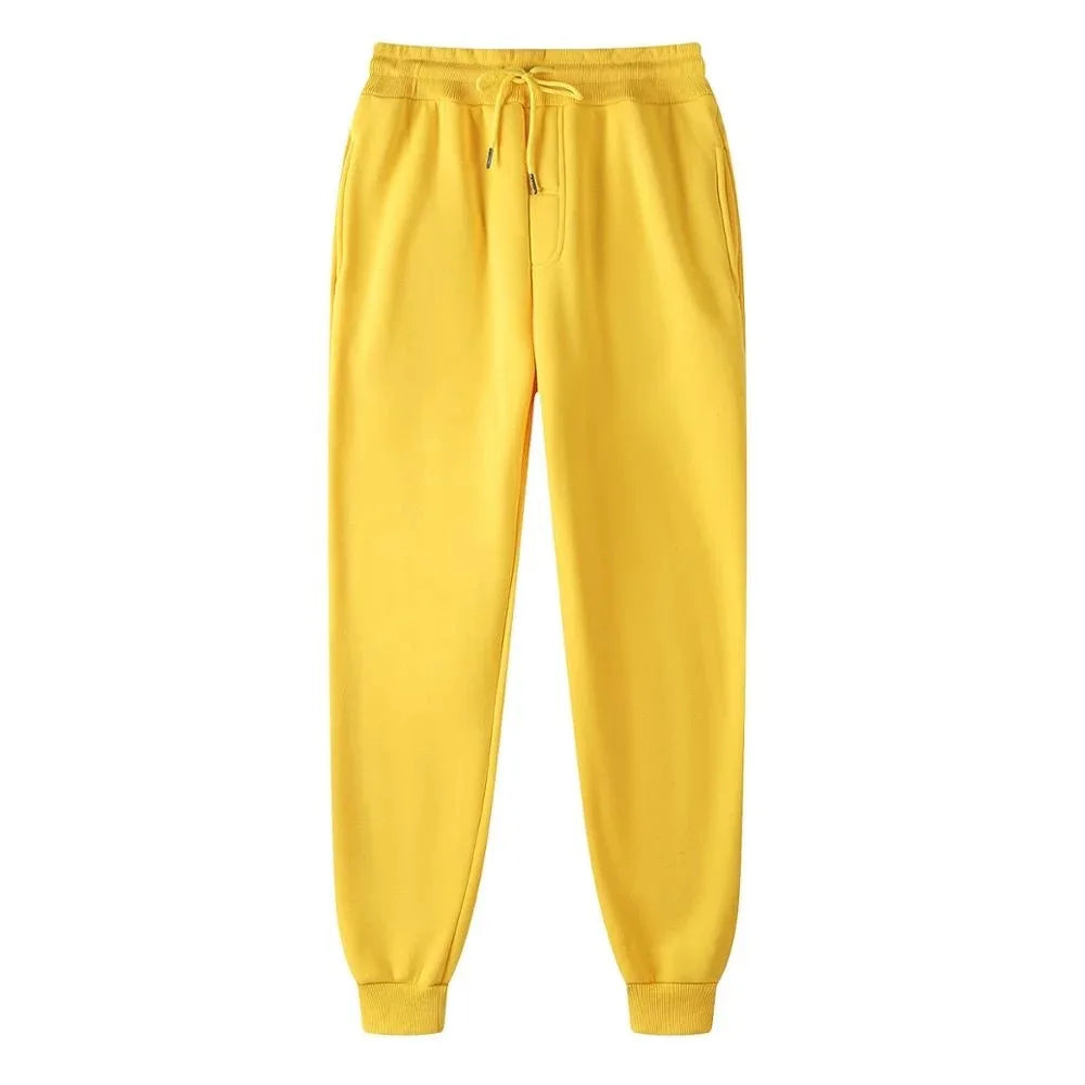 Pantaloni da jogging in pile senza stampa, pantaloni da corsa per uomo, pantaloni sportivi bianchi da uomo, pantaloni all'ingrosso per uomo, pantalones de hombre.