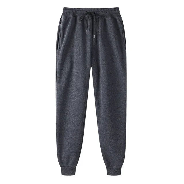 Pantaloni da jogging in pile senza stampa, pantaloni da corsa per uomo, pantaloni sportivi bianchi da uomo, pantaloni all'ingrosso per uomo, pantalones de hombre.