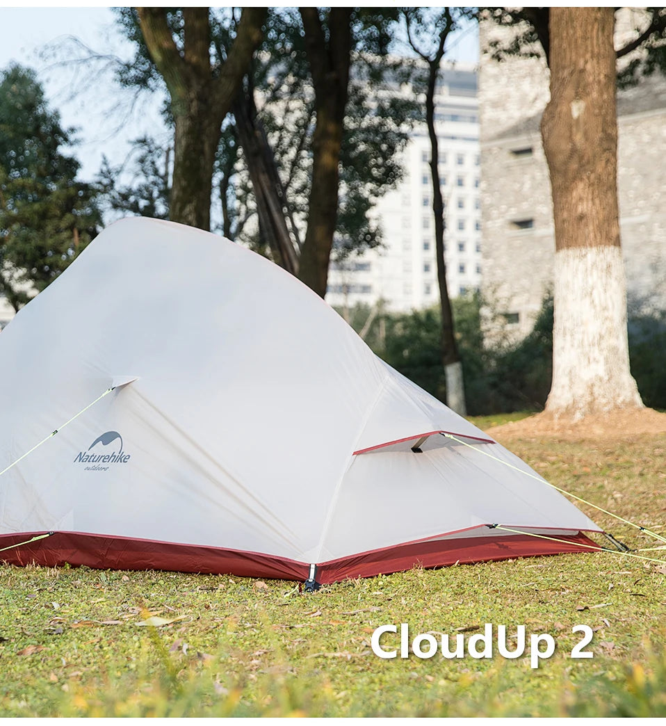 Tenda da campeggio Naturehike Cloud Up per 1, 2, 3 persone, tenda ultraleggera impermeabile, tende da trekking, rifugio per escursioni e campeggio, tenda da viaggio