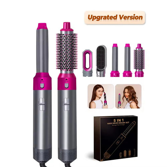 Nuovo Asciugacapelli Multi-Styler 5 in 1, Piastra per capelli, Ferro arricciacapelli, Lisciacapelli con Spazzola, Asciugacapelli per capelli, Multi-Styler per capelli.