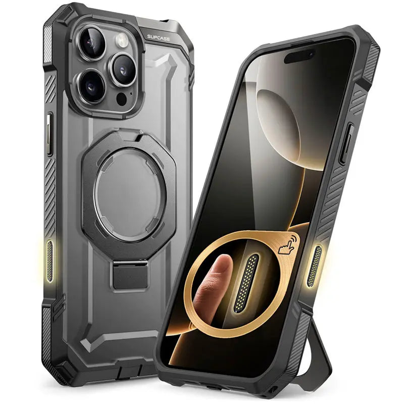 Custodia per iPhone 16 Pro Max con pulsante di controllo fotocamera SUPCASE UB Grip, custodia robusta e resistente, magnetica, con supporto.