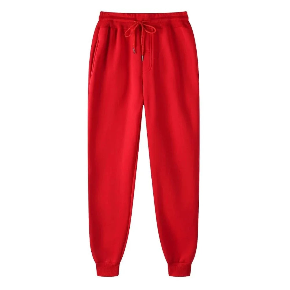 Pantaloni da jogging in pile senza stampa, pantaloni da corsa per uomo, pantaloni sportivi bianchi da uomo, pantaloni all'ingrosso per uomo, pantalones de hombre.